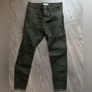 Loft leopard print jeans